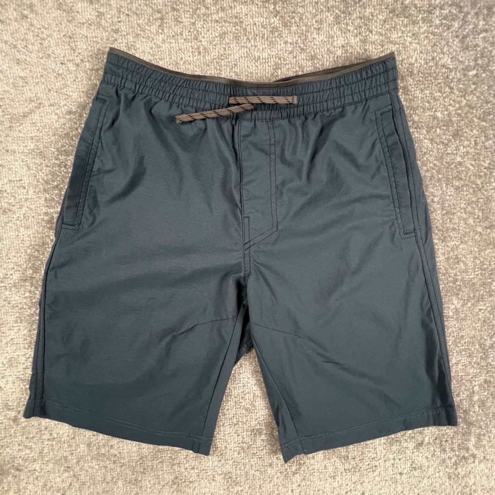 Kuhl Kruiser Blue Nylon Spandex Hiking Active Shorts Size S Outdoor Gorp Mens
